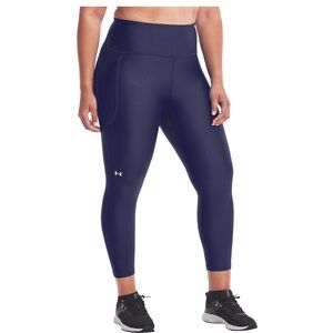 UA Women’s  7/8 Ankle Crop Compression Pants Navy